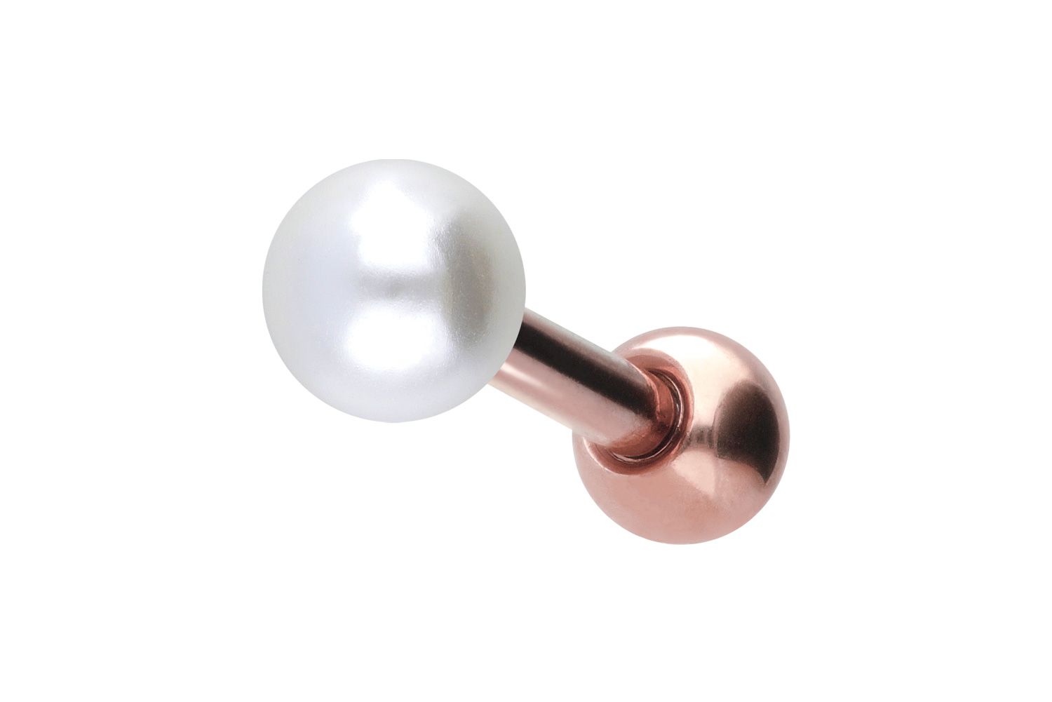 Chirurgenstahl Ohrpiercing SYNTHETISCHE PERLE